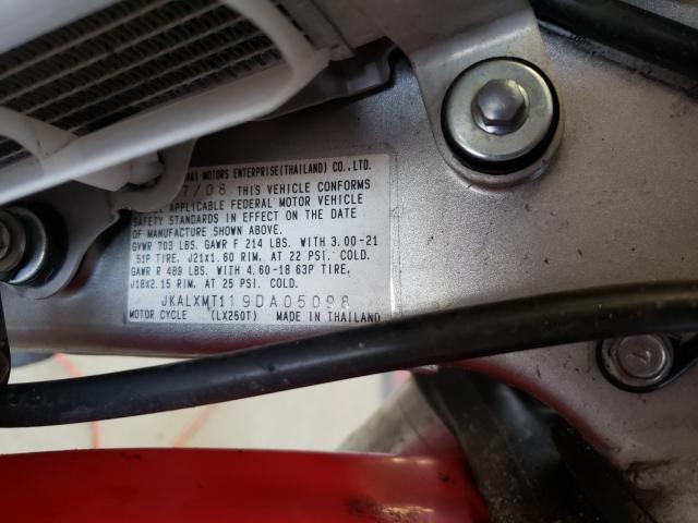 2009 KAWASAKI KLX250 S JKALXMT119DA05098
