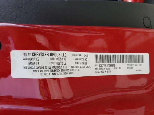 2012 FIAT 500 SPORT 3C3CFFBR1CT260672