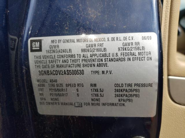 2010 CHEVROLET HHR 3GNBACDV2AS500630