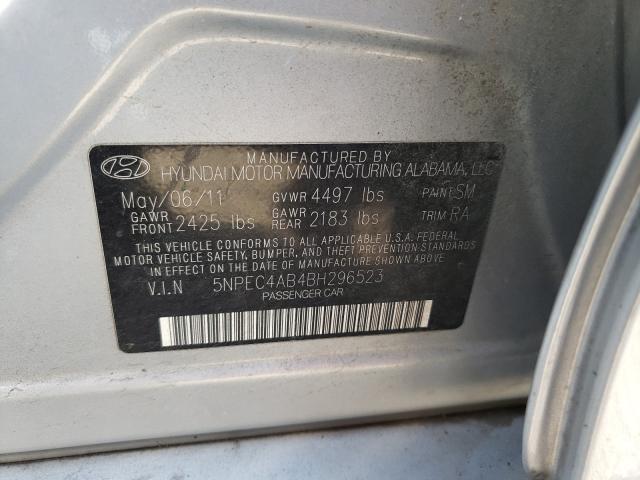 2011 HYUNDAI SONATA SE 5NPEC4AB4BH296523