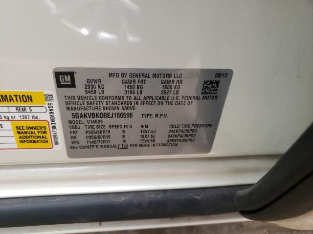 2014 BUICK ENCLAVE 5GAKVBKD8EJ166596