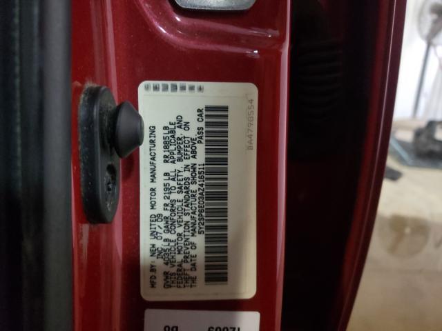 2010 PONTIAC VIBE 5Y2SP6E03AZ416511