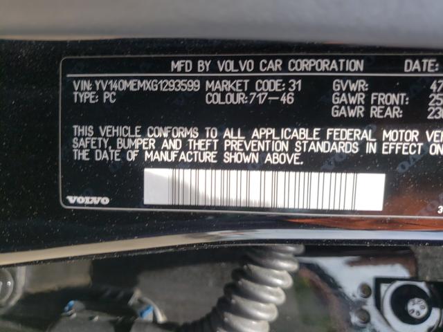 2016 VOLVO V60 T5 PLA YV140MEMXG1293599