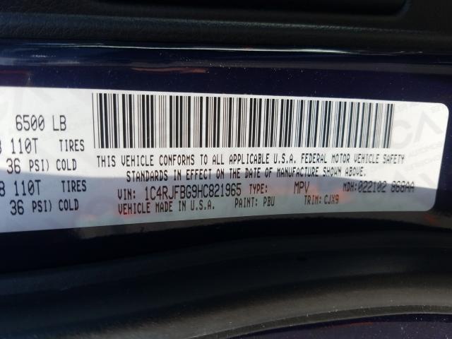 2017 JEEP GRAND CHER 1C4RJFBG9HC821965