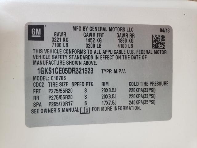 2013 GMC YUKON SLT 1GKS1CE05DR321523