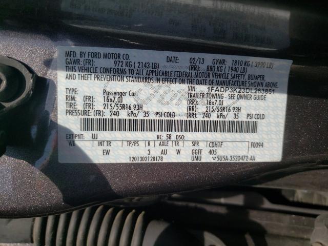 2013 FORD FOCUS SE 1FADP3K23DL263851