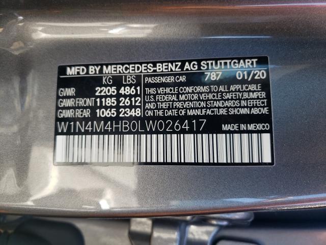 2020 MERCEDES-BENZ GLB 250 4M W1N4M4HB0LW026417