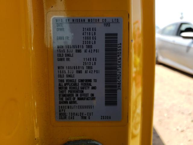 2014 NISSAN NV200 TAXI 3N8CM0JT1EK690551