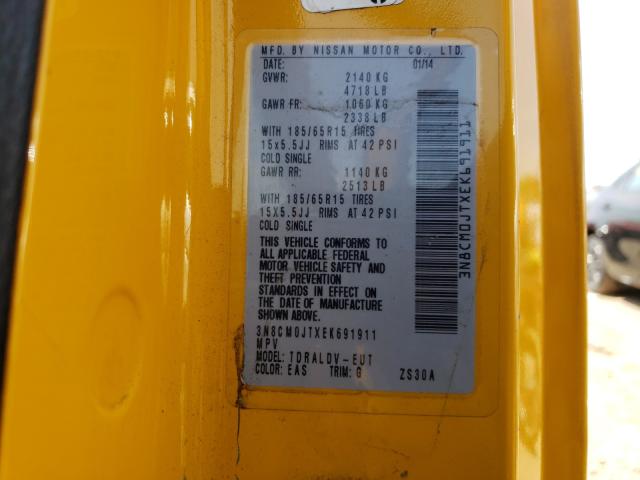 2014 NISSAN NV200 TAXI 3N8CM0JTXEK691911