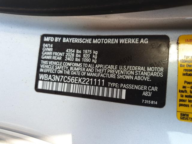 2014 BMW 428 I WBA3N7C56EK221111