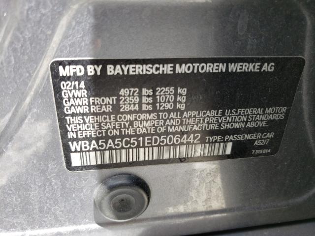 2014 BMW 528 I WBA5A5C51ED506442