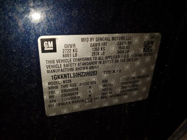 2017 GMC ACADIA ALL 1GKKNTLS0HZ288283