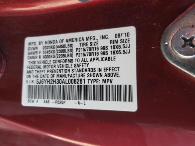 2010 HONDA ELEMENT LX 5J6YH2H30AL008261