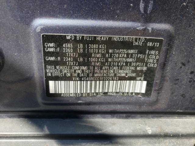 2014 SUBARU OUTBACK 2. 4S4BRCCC1E3226183