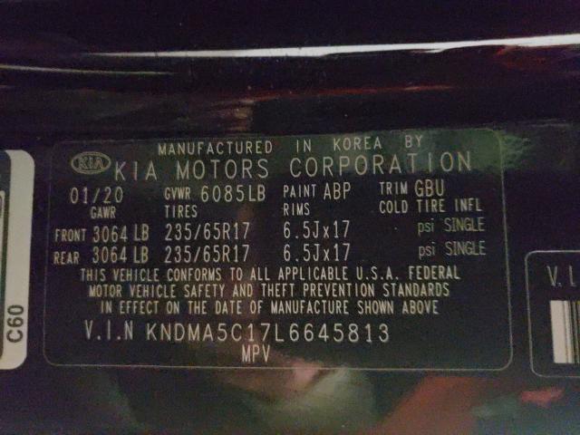 2020 KIA SEDONA L KNDMA5C17L6645813