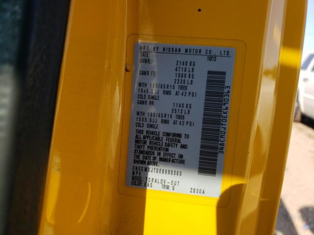 2014 NISSAN NV200 TAXI 3N8CM0JT0EK690363