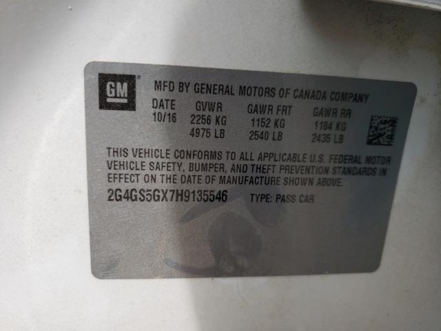 2017 BUICK REGAL PREM 2G4GS5GX7H9135546