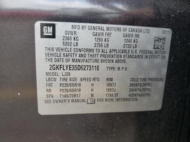2013 GMC TERRAIN DE 2GKFLYE35D6273116