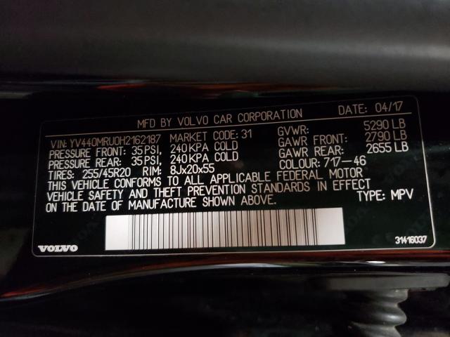 2017 VOLVO XC60 T5 YV440MRU0H2162187
