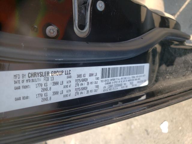 2013 RAM 1500 SLT 1C6RR7LT2DS580669