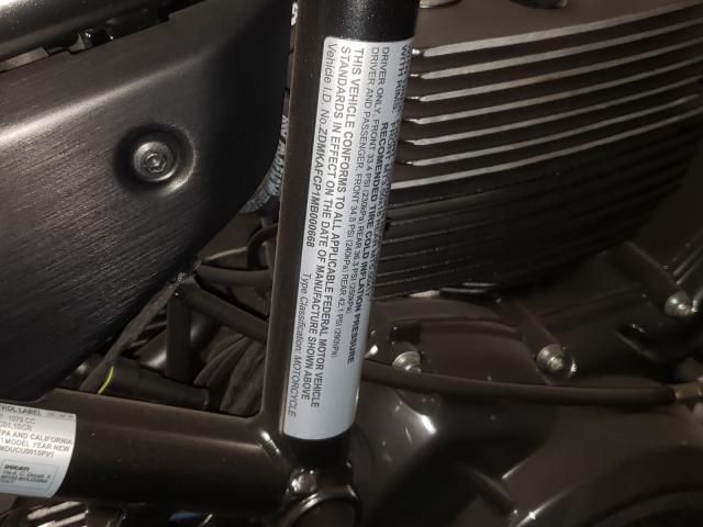 2021 DUCATI SCRAMBLER ZDMKAFCP1MB000668