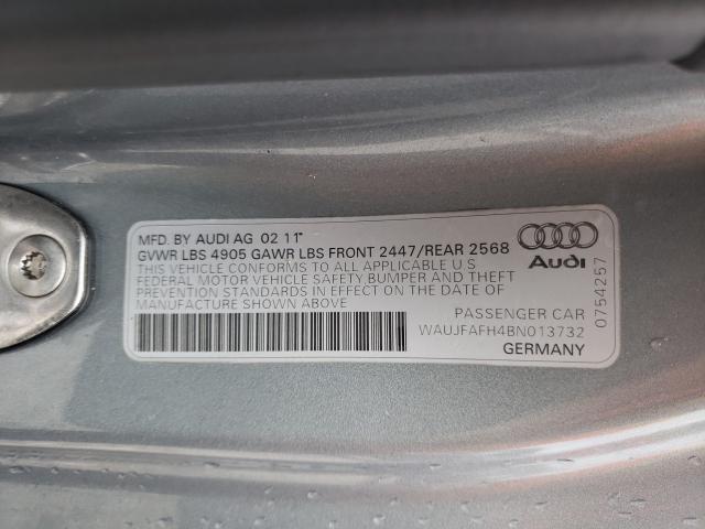 2011 AUDI A5 PREMIUM WAUJFAFH4BN013732