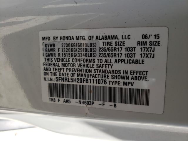 2015 HONDA ODYSSEY LX 5FNRL5H20FB111076