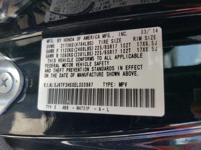 2014 HONDA CROSSTOUR 5J6TF3H5XEL000987