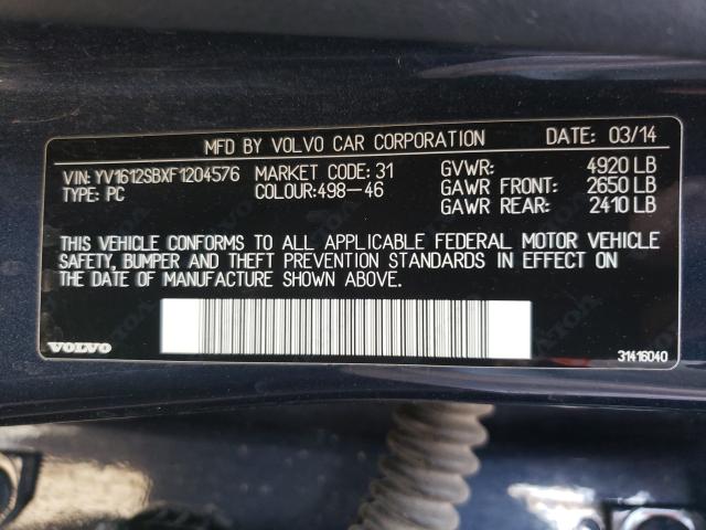 2015 VOLVO V60 PREMIE YV1612SBXF1204576