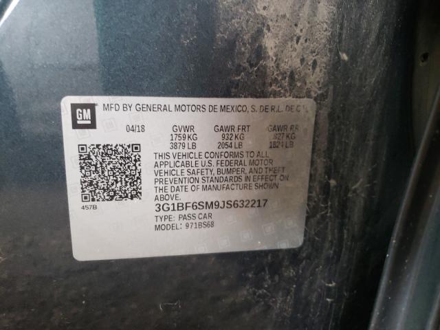 2018 CHEVROLET CRUZE PREM 3G1BF6SM9JS632217