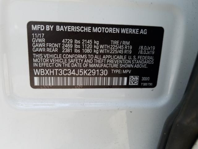 2018 BMW X1 XDRIVE2 WBXHT3C34J5K29130