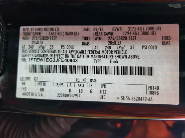 2018 FORD F-150 1FTEW1EG3JFE40843
