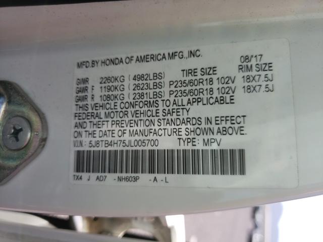 2018 ACURA RDX ADVANC 5J8TB4H75JL005700