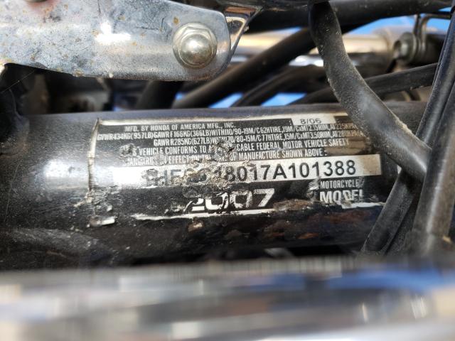 2007 HONDA VT1100 C 1HFSC18017A101388