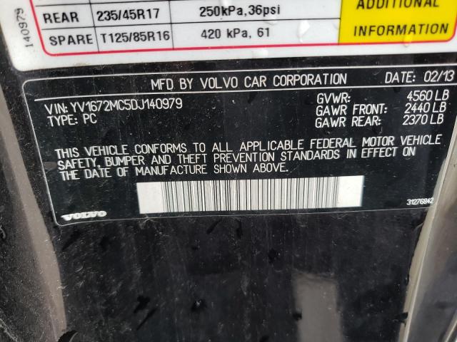 2013 VOLVO C70 T5 YV1672MC5DJ140979
