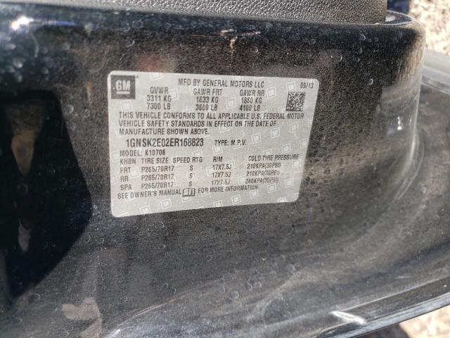 2014 CHEVROLET TAHOE SPEC 1GNSK2E02ER168823