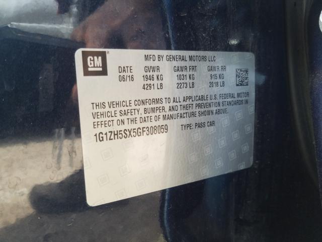 2016 CHEVROLET MALIBU PRE 1G1ZH5SX5GF308059