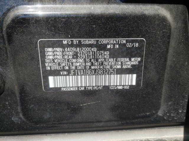 2018 SUBARU WRX JF1VA1B6XJ9832751