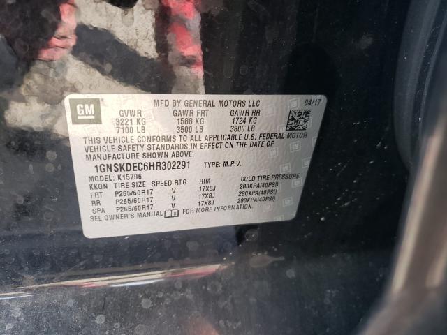 2017 CHEVROLET TAHOE POLI 1GNSKDEC6HR302291