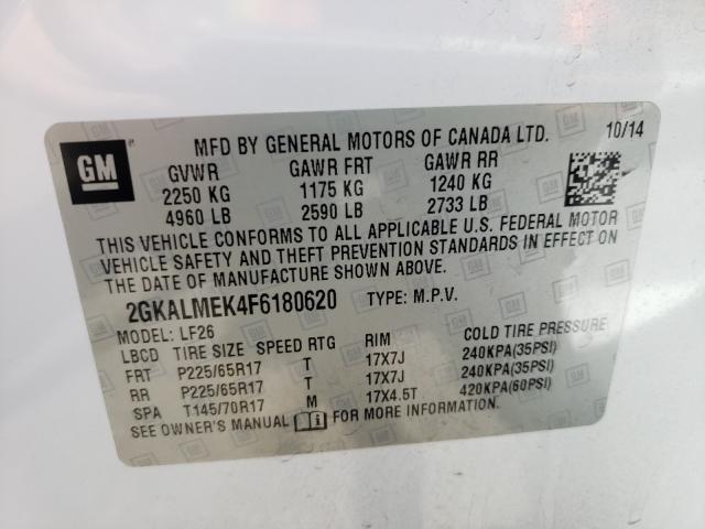 2015 GMC TERRAIN 2GKALMEK4F6180620