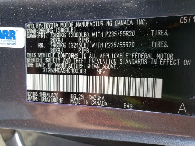 2017 LEXUS RX 350 BAS 2T2BZMCA5HC100389