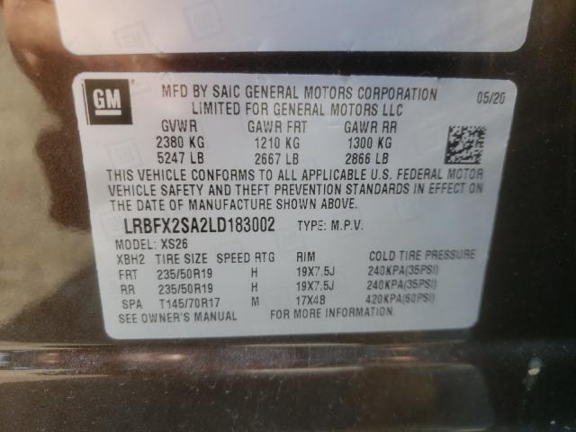 2020 BUICK ENVISION E LRBFX2SA2LD183002