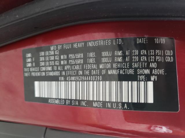 2010 SUBARU TRIBECA LI 4S4WX9GD9A4400390