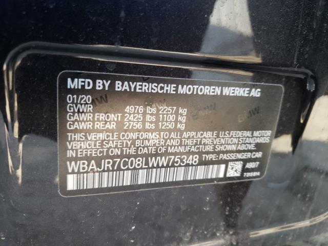 2020 BMW 530 XI WBAJR7C08LWW75348
