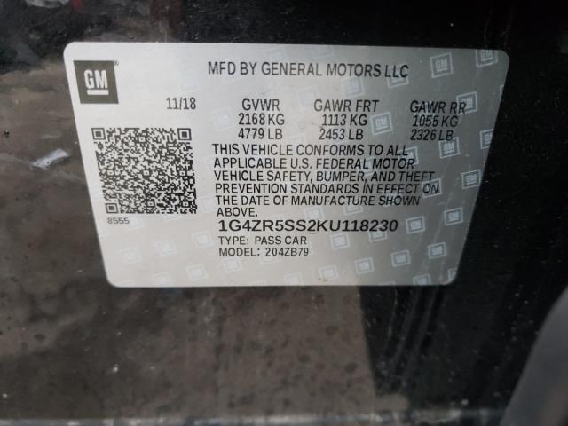 2019 BUICK LACROSSE E 1G4ZR5SS2KU118230