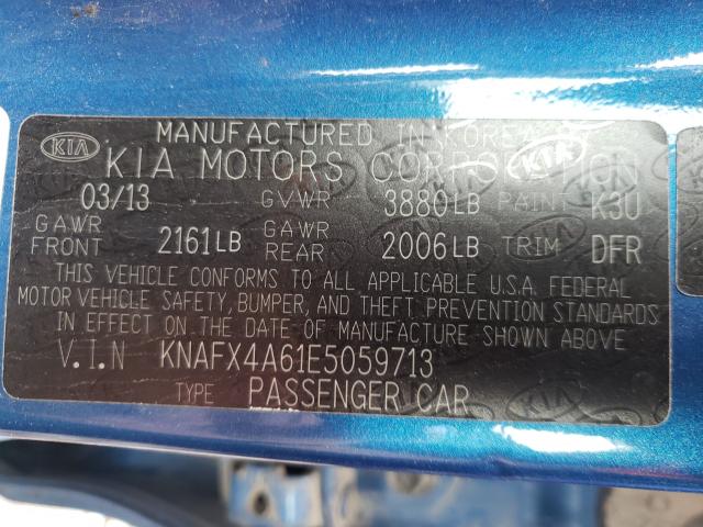 2014 KIA FORTE KNAFX4A61E5059713