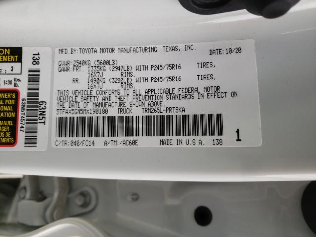 2021 TOYOTA TACOMA DOU 5TFAX5GN5MX190180