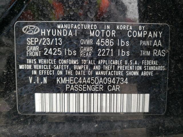 2013 HYUNDAI SONATA HYB KMHEC4A45DA094734