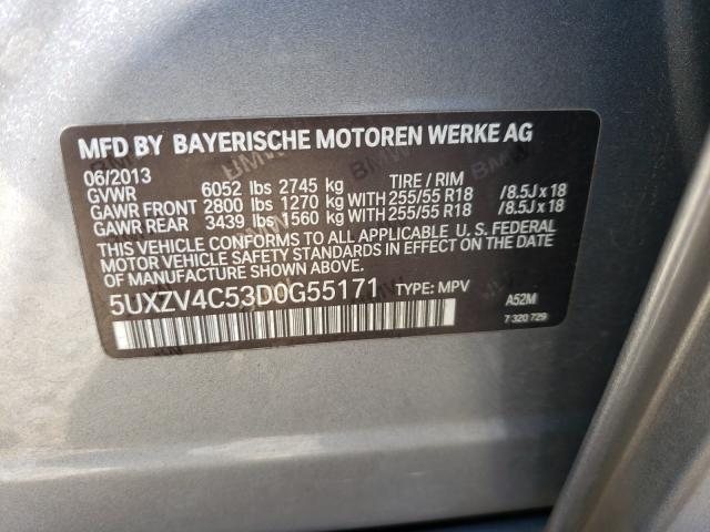 2013 BMW X5 XDRIVE3 5UXZV4C53D0G55171