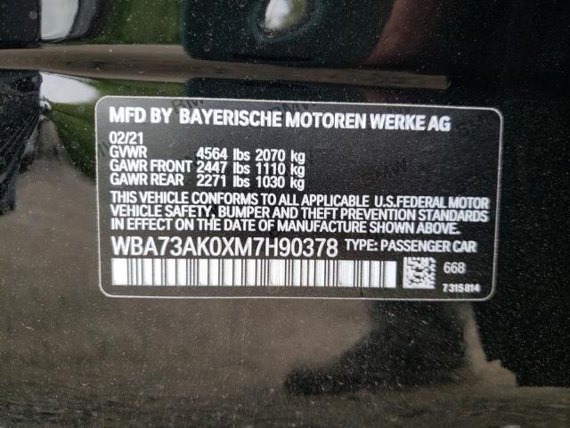 2021 BMW 228XI WBA73AK0XM7H90378